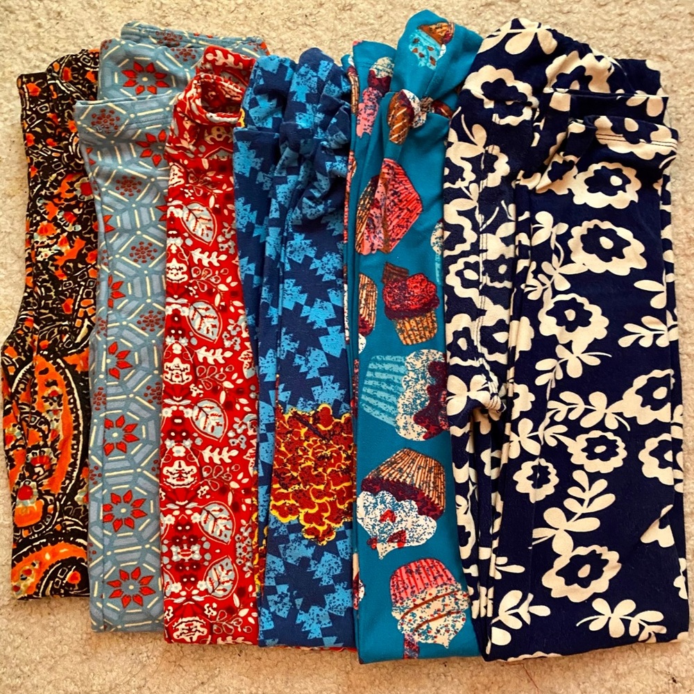 Lularoe leggings for kids Sz L/XL